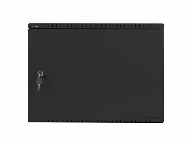 RACKSKÅP 19" VÄGGMONTERAT 4U+3U/540X200 LÅGPROFIL SVART LANBERG (MONTERAT)