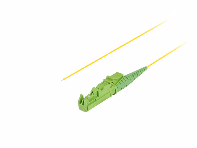 PIGTAIL FIBEROPTISK SM E2000/APC EASY STRIP 9/125 G657A1 2M GUL LANBERG
