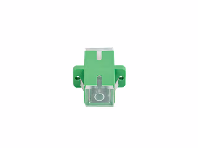 FIBEROPTISK ADAPTER SM SC/APC SIMPLEX TRANSPARENT LOCK 25 ST. LANBERG