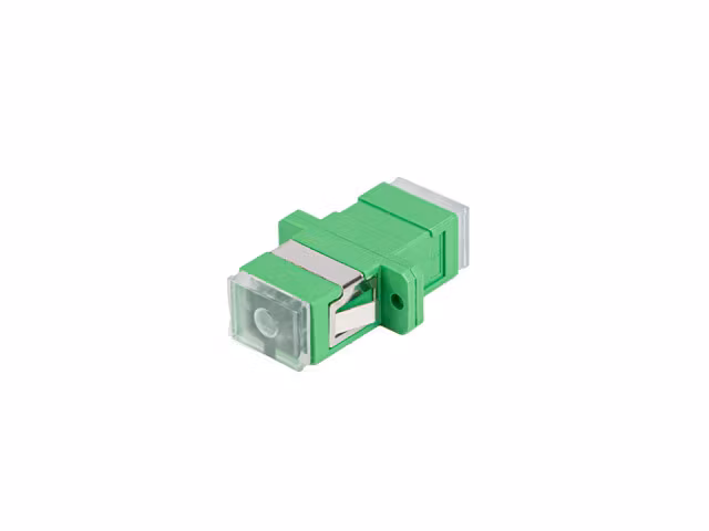 FIBEROPTISK ADAPTER SM SC/APC SIMPLEX TRANSPARENT LOCK 25 ST. LANBERG