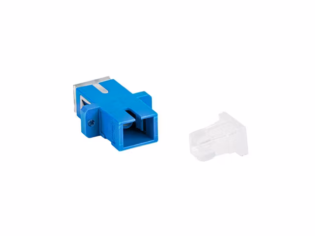 FIBEROPTISK ADAPTER SM SC/UPC SIMPLEX TRANSPARENT LANBERG