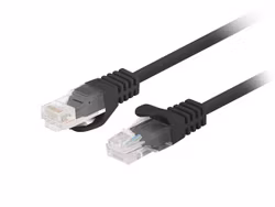 PATCHKABEL CAT.6 UTP 0,5M SVART FLUKE PASSERADE LANBERG 10-PACK