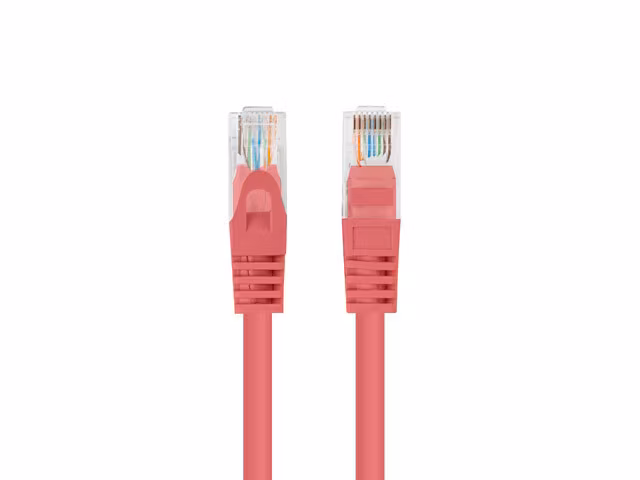 PATCHKABEL CAT.6 UTP 0,25M RÖD FLUKE PASSERADE LANBERG 10-PACK