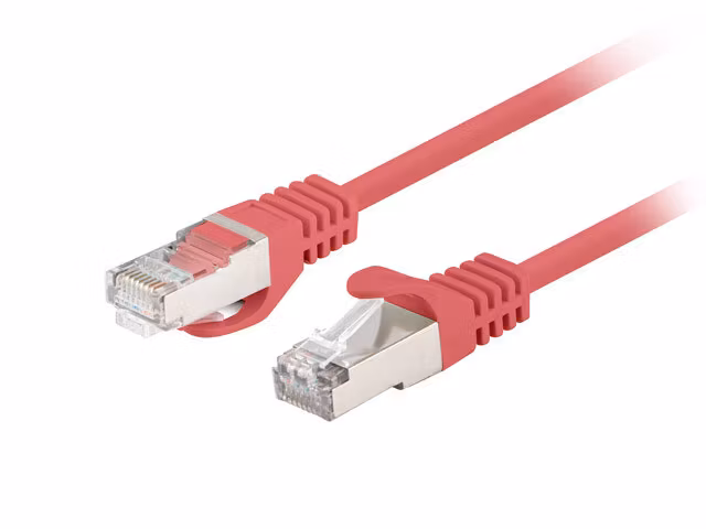 PATCHKABEL CAT.6 FTP 1M RÖD FLUKE PASSERADE LANBERG 10-PACK