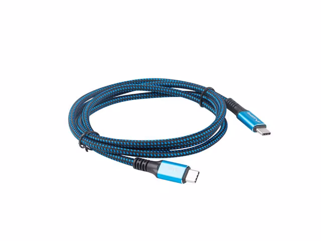 USB-C M/M 4.0 KABEL 1,2M 100W 8K 30HZ SVART-BLÅ LANBERG