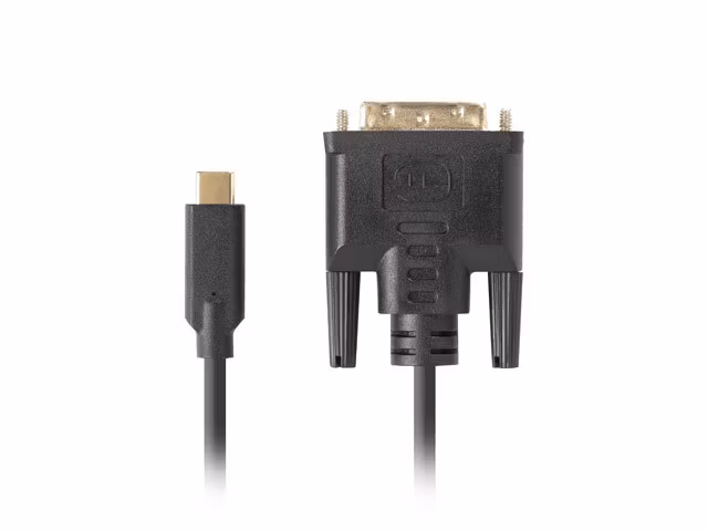 undefinedUSB-C(M)->DVI-D(24+1)(M) KABEL 3M SVART LANBERGundefined
