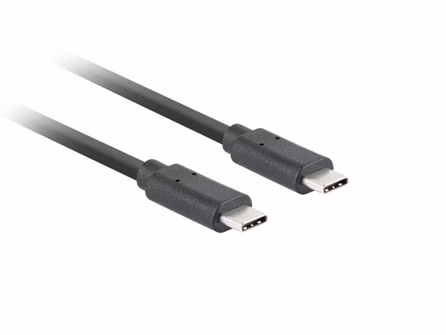 USB-C M/M 3.1 GEN 2 KABEL 1,8M 10GB/S PD100W SVART LANBERG