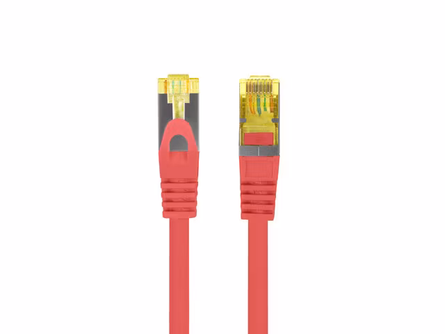 PATCHKABEL CAT.6A S/FTP LSZH CU 1,5M RÖD FLUKE PASSERADE LANBERG