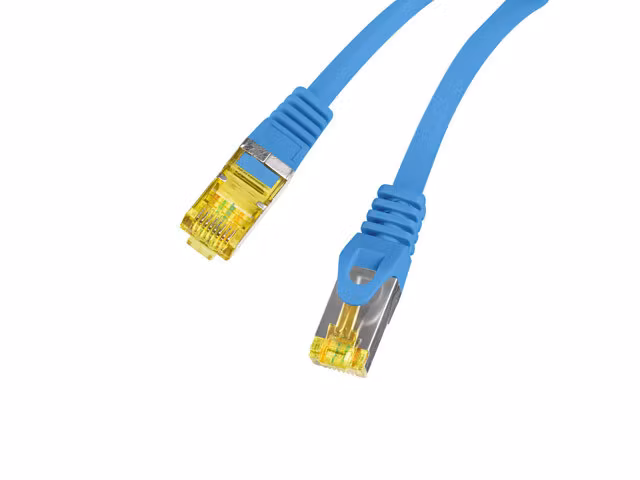 PATCHKABEL CAT.6A S/FTP LSZH CU 1,5M BLÅ FLUKE PASSERADE LANBERG