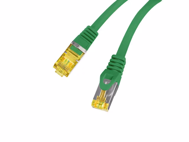 PATCHKABEL CAT.6A S/FTP LSZH CU 0,25M GRÖN FLUKE PASSERADE LANBERG