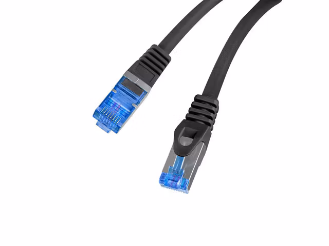 PATCHKABEL CAT.6A S/FTP LSZH CCA 0,25M SVART FLUKE PASSERADE LANBERG