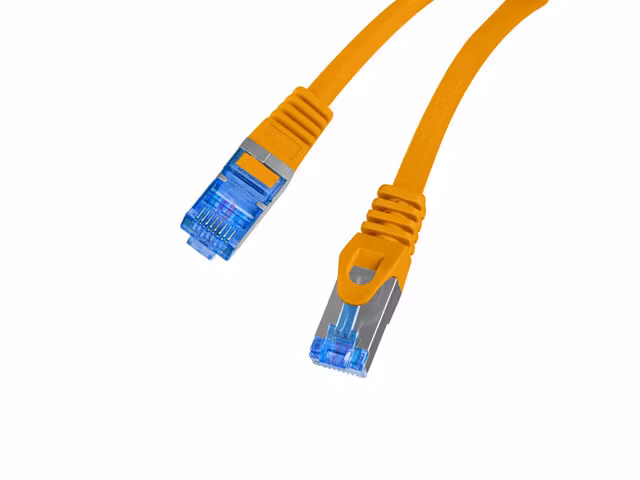 PATCHKABEL CAT.6A S/FTP LSZH CCA 0,25M ORANGE FLUKE PASSED LANBERG