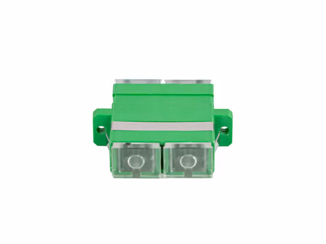 FIBEROPTISK ADAPTER SM SC/APC DUPLEX TRANSPARENT LOCK LANBERG