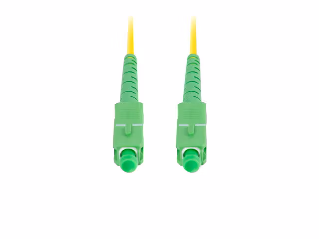 FIBEROPTISK PATCHKABEL SM SC/APC-SC/APC SIMPLEX 2M LSZH G657A1 3.0MM GUL LANBERG