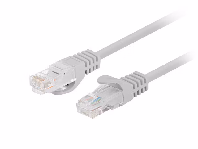 PATCHKABEL CAT.5E UTP 7,5M GRÅ FLUKE GODKÄND LANBERG