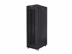 RACKSKÅP 19" FRISTÅENDE 42U/800X1200 (FLAT PACK) MED NÄTDÖRR LCD SVART LANBERG V2