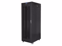 RACKSKÅP 19" FRISTÅENDE 27U/800X1200 (FLAT PACK) MED NÄTDÖRR LCD SVART LANBERG