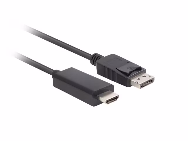 undefinedDISPLAYPORT(M) V1.1 ->HDMI(M) KABEL 1M SVART LANBERGundefined