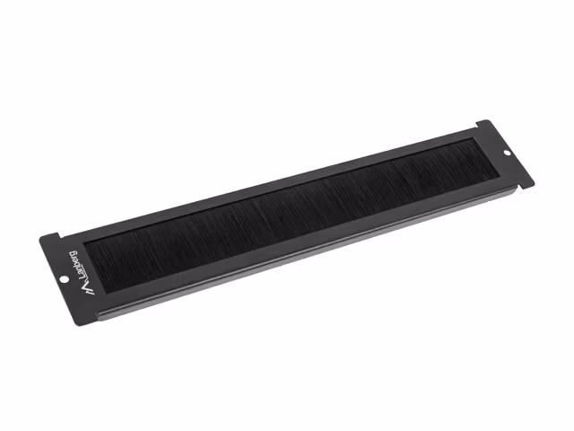 19" FRISTÅENDE (FF01 MED LCD-PANEL) KABELGENOMFÖRING BORSTPANEL SVART LANBERG AK-1106-B