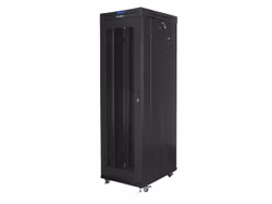 RACKSKÅP 19" FRISTÅENDE 42U/600X1000 (FLAT PACK) MED NÄTDÖRR LCD SVART LANBERG V2