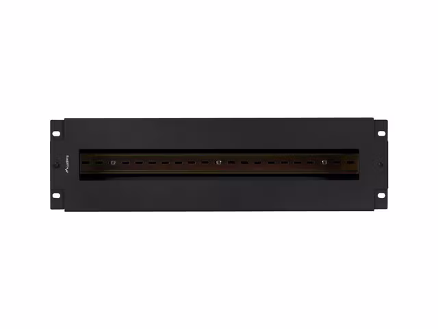 19" 3U SPÄNNINGSDISTRIBUTIONSPANEL MED DIN-SKENA TS-35 SVART LANBERG