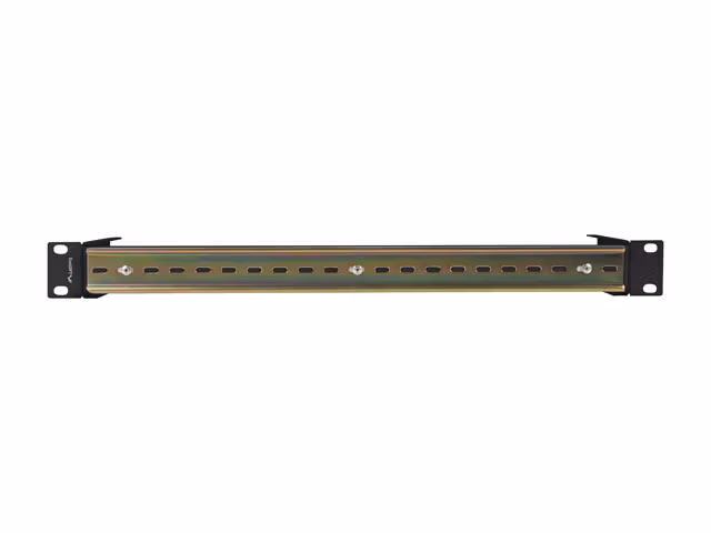 MONTERINGSSKENA DIN TS-35 19" 1U SVART LANBERG