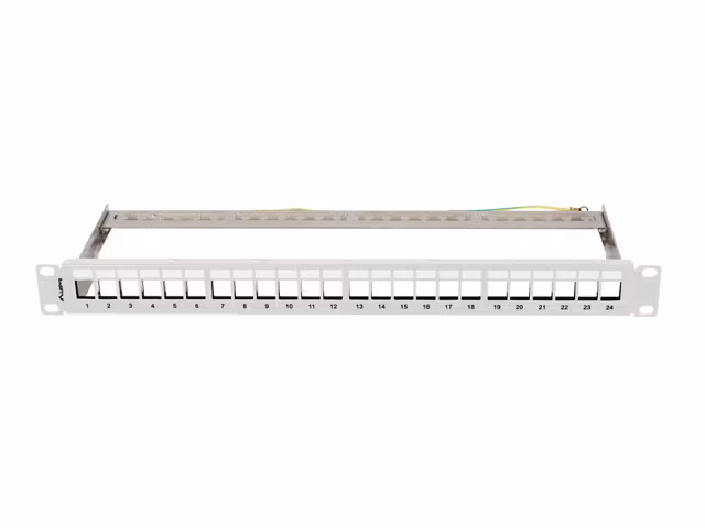 PATCHPANEL BLANK 24 PORT 1U 19" FTP FÖR KEYSTONE MODULER GRÅ LANBERG
