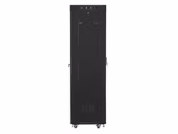 RACKSKÅP 19" FRISTÅENDE 42U/600X600 (FLAT PACK) MED NÄTDÖRR LCD SVART LANBERG V2