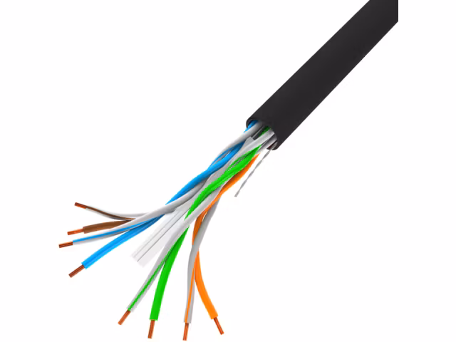 LAN-KABEL 1GB/S 305M SOLID CCA SVART LANBERG