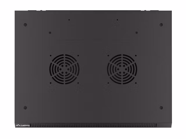RACKSKÅP 19" VÄGGMONTERAT 6U/600X450 MED PERFORERAD DÖRR SVART LANBERG (FLAT PACK)