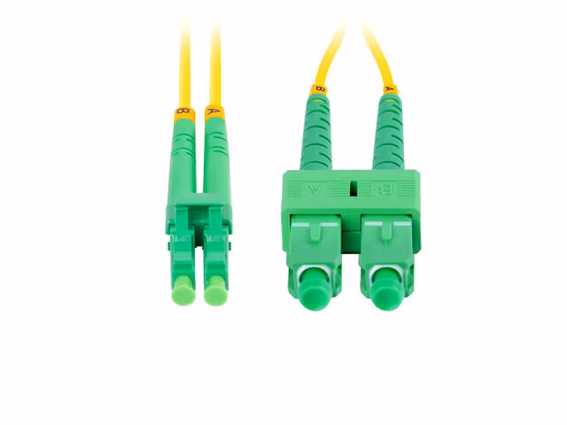 FIBEROPTISK PATCHKABEL SM SC/APC-LC/APC DUPLEX 1M LSZH G657A1 3,0MM GUL LANBERG