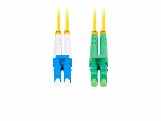FIBEROPTISK PATCHKABEL SM LC/APC-LC/UPC DUPLEX 0,5M LSZH G657A1 3,0MM GUL LANBERG