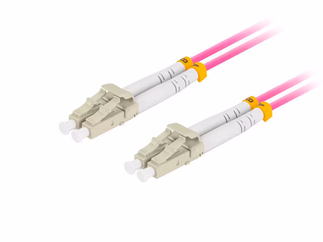 FIBEROPTISK PATCHKABEL MM LC/UPC-LC/UPC DUPLEX 3M LSZH OM4 50/125 3,0MM VIOLETT LANBERG