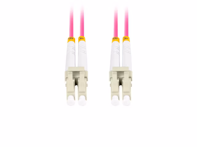 FIBEROPTISK PATCHKABEL MM LC/UPC-LC/UPC DUPLEX 3M LSZH OM4 50/125 3,0MM VIOLETT LANBERG