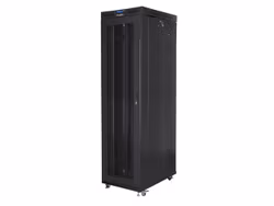 RACKSKÅP 19" FRISTÅENDE 47U/800X1000 (FLAT PACK) MED NÄTDÖRR LCD SVART LANBERG V2