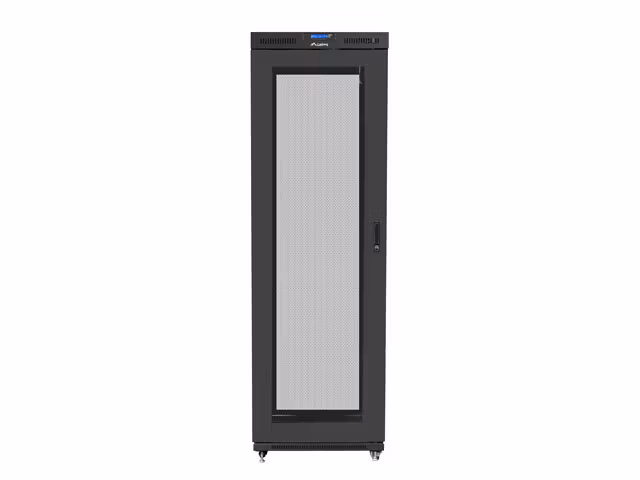 RACKSKÅP 19" FRISTÅENDE 47U/800X1000 (FLAT PACK) MED NÄTDÖRR LCD SVART LANBERG V2
