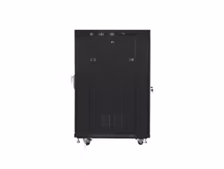 RACKSKÅP 19" FRISTÅENDE 22U/600X800 (FLAT PACK) MED GLASDÖRR LCD SVART LANBERG V2