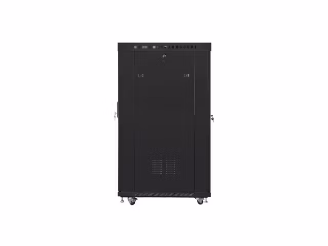RACKSKÅP 19" FRISTÅENDE 22U/800X1000 (FLAT PACK) MED NÄTDÖRR LCD SVART LANBERG V2