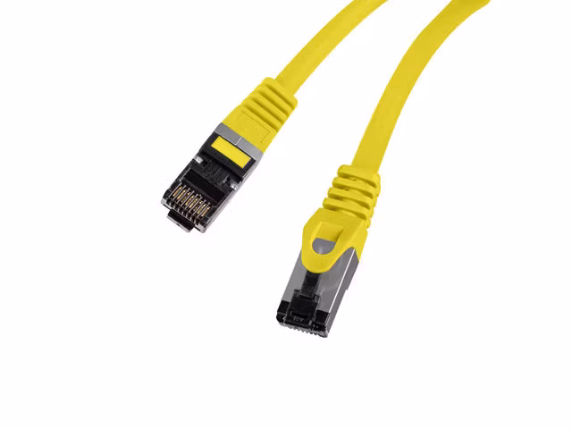 PATCHKABEL CAT.8.1 S/FTP LSZH CU 1,5M GUL FLUKE PASSERADE LANBERG