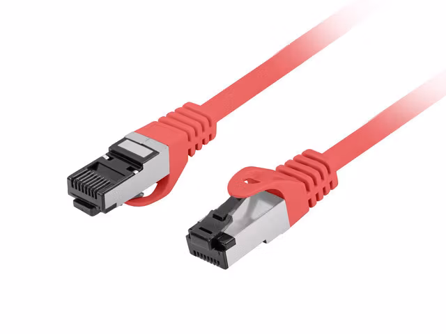 PATCHKABEL CAT.8.1 S/FTP LSZH CU 1M RÖD FLUKE PASSERADE LANBERG