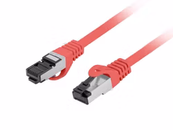 PATCHKABEL CAT.8.1 S/FTP LSZH CU 1M RÖD FLUKE PASSERADE LANBERG