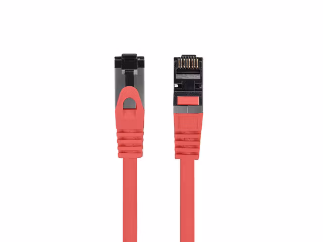 PATCHKABEL CAT.8.1 S/FTP LSZH CU 1M RÖD FLUKE PASSERADE LANBERG