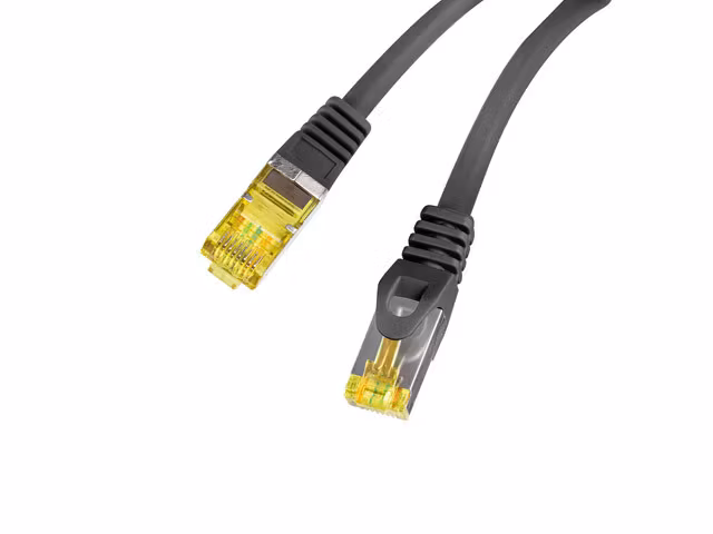 PATCHKABEL CAT.6A S/FTP LSZH CU 3M SVART FLUKE PASSED LANBERG