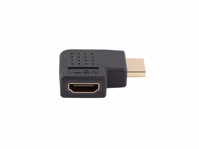 undefinedHDMI(M)->HDMI(F) ADAPTER 4K VINKLAD HÖGER SVART LANBERGundefined
