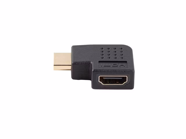 undefinedHDMI(M)->HDMI(F) ADAPTER 4K VINKLAD VÄNSTER SVART LANBERGundefined