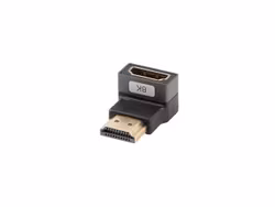 undefinedHDMI(M)->HDMI(F) ADAPTER 8K VINKLAD NEDÅT ALUMINIUM SILVER LANBERGundefined