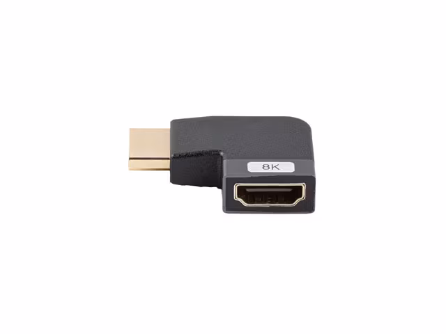 undefinedHDMI(M)->HDMI(F) ADAPTER 8K VINKLAD VÄNSTER ALUMINIUM SILVER LANBERGundefined