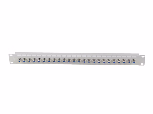 PATCHPANEL 24 PORTAR 1U F-TYP KONTAKT GRÅ LANBERG