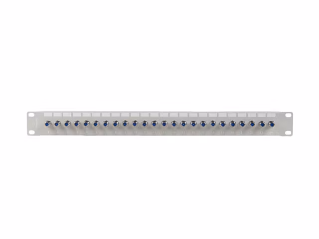 PATCHPANEL 24 PORTAR 1U F-TYP KONTAKT GRÅ LANBERG