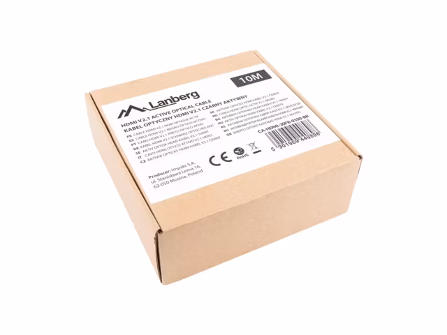 HDMI M/M V2.1 KABEL 10M OPTISK SVART AOC LANBERG